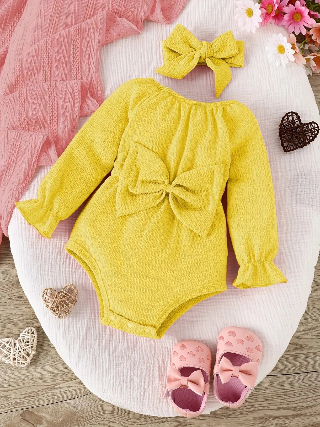 Baby Two Piece Bow Set