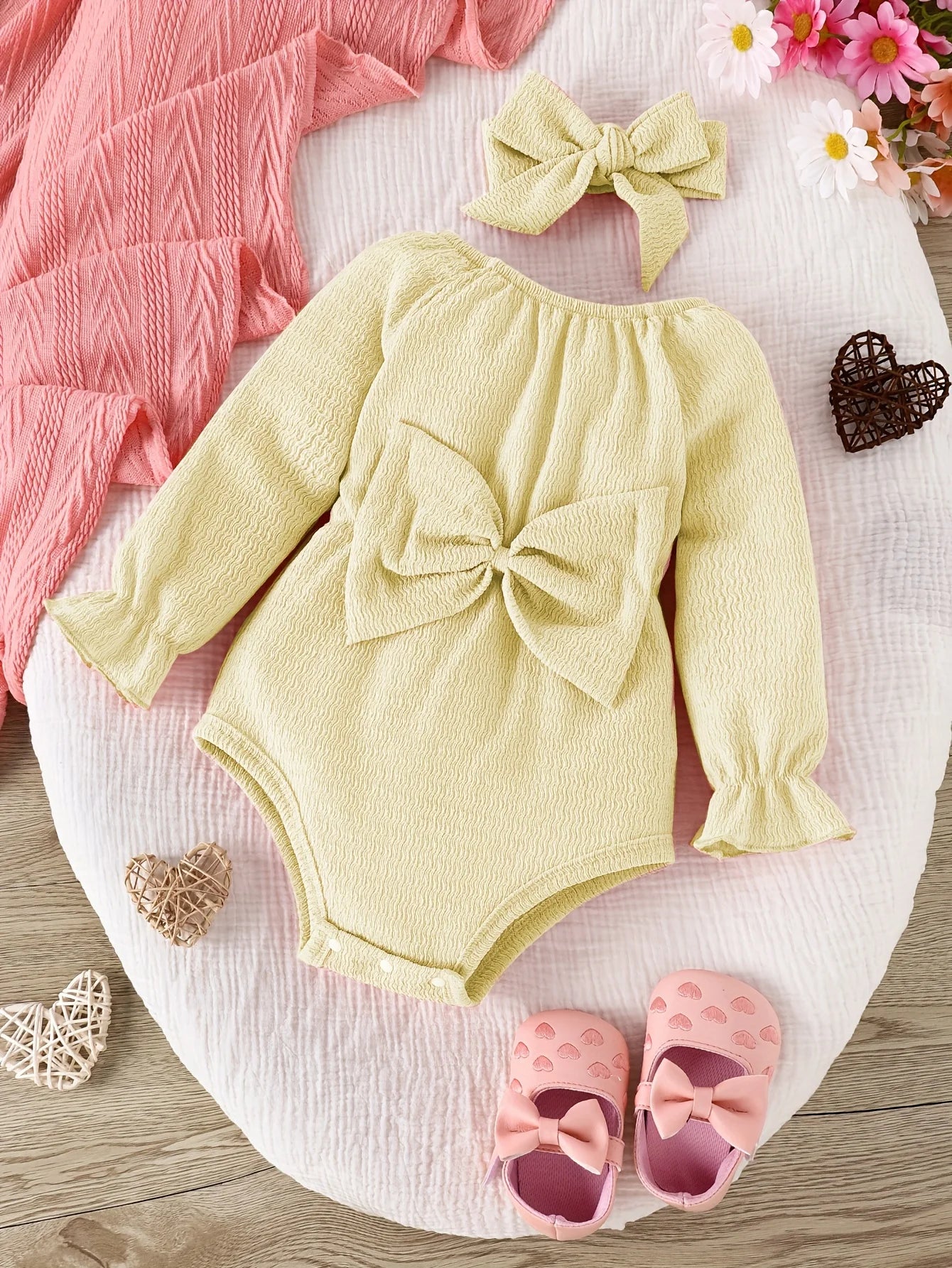 Baby Two Piece Bow Set