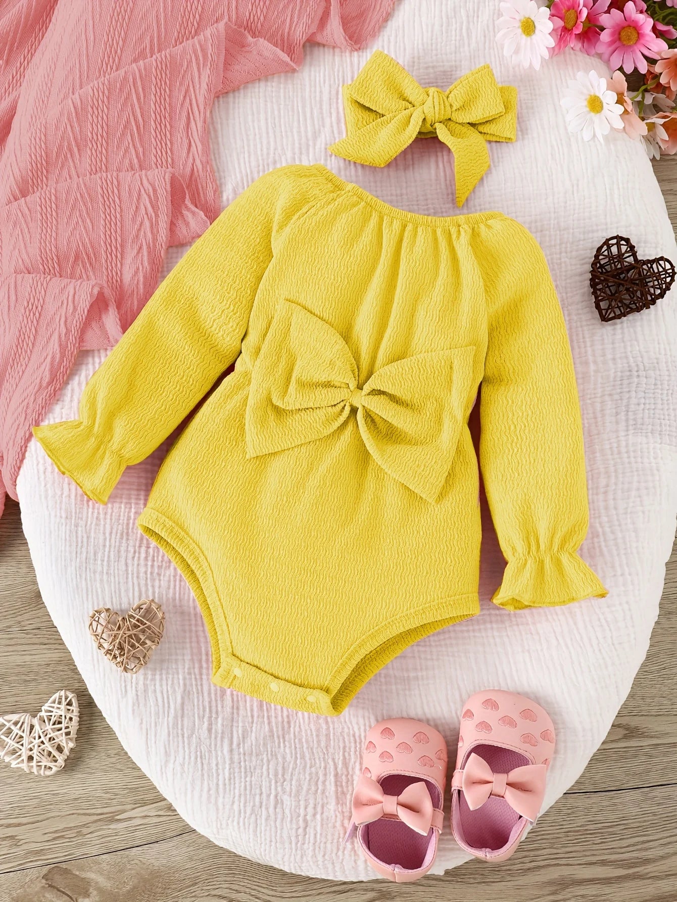 Baby Two Piece Bow Set