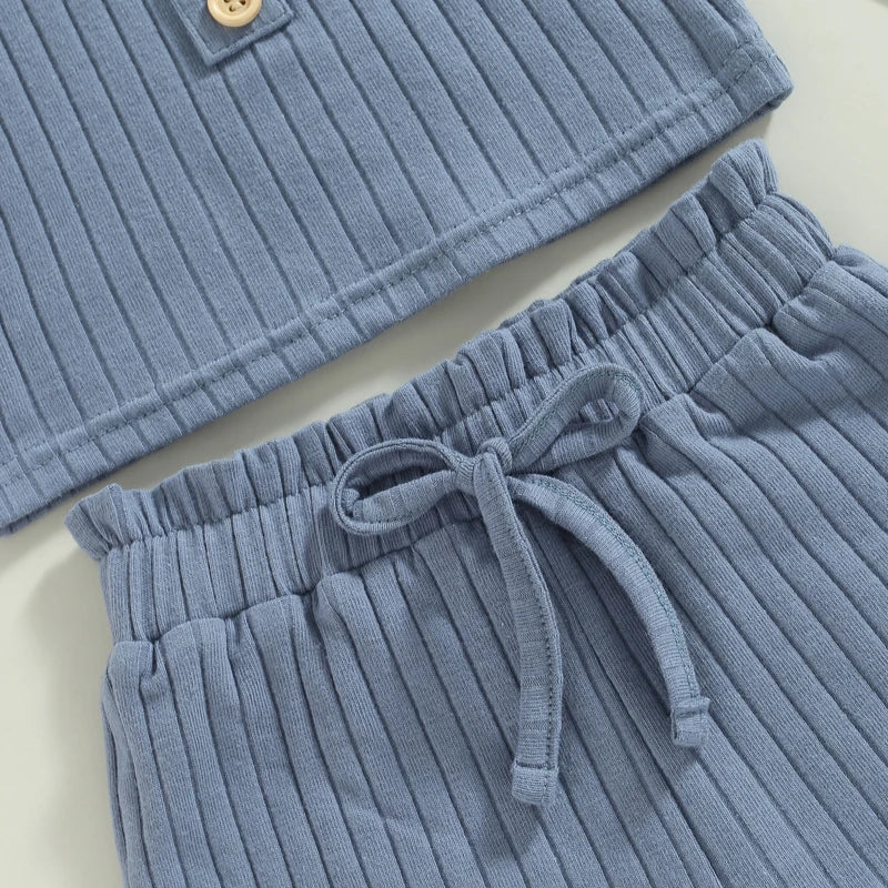 Two Piece Vest And Shorts