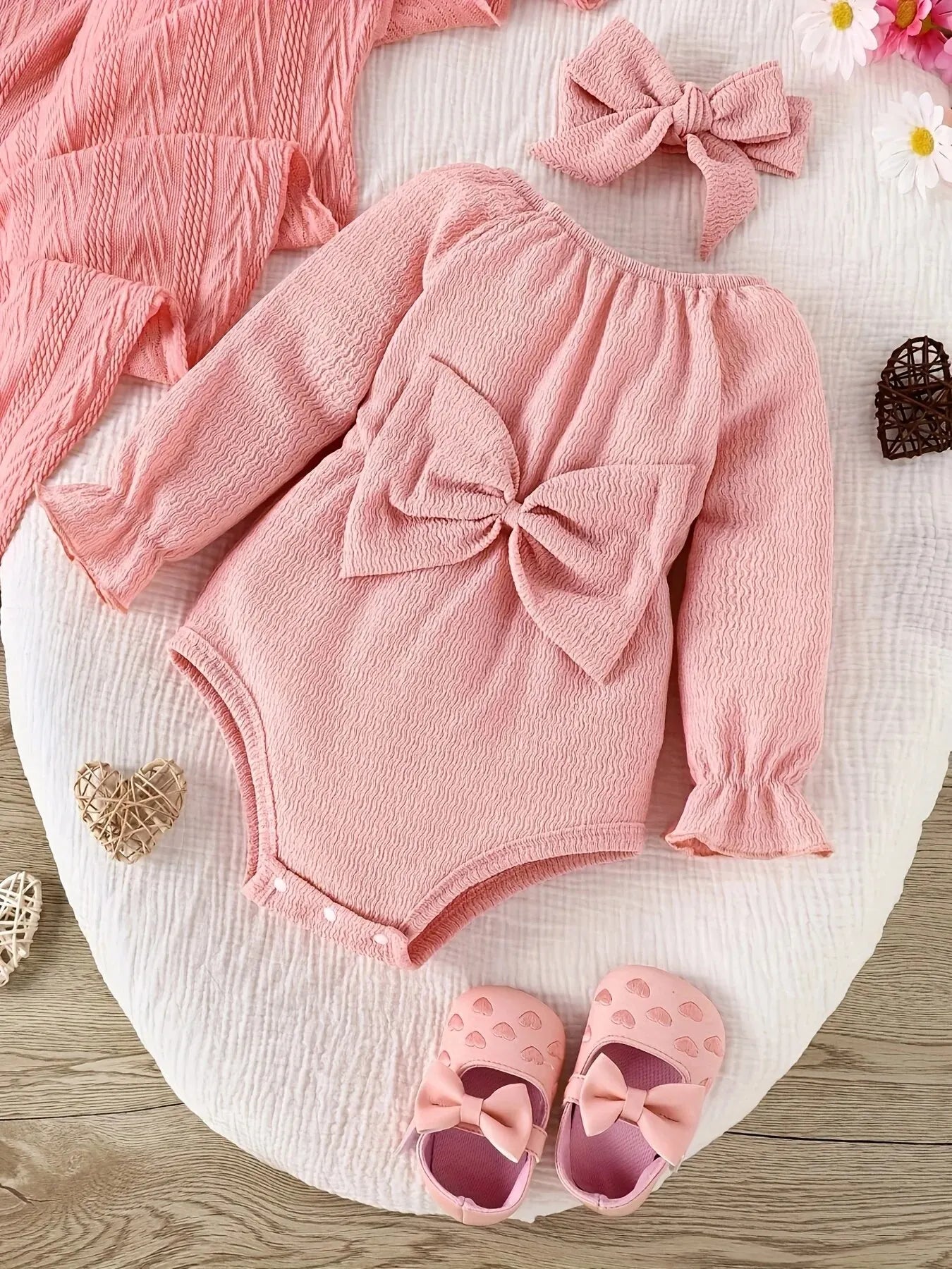 Baby Two Piece Bow Set