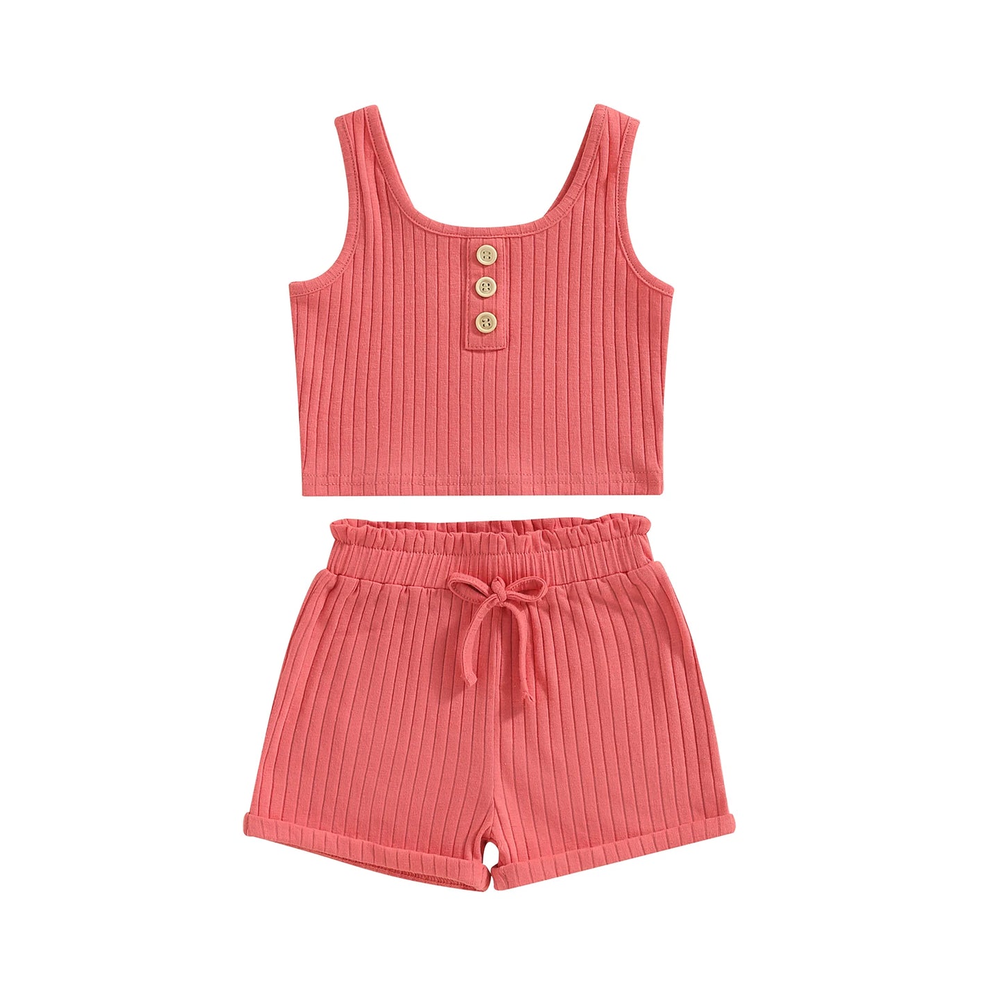 Two Piece Vest And Shorts
