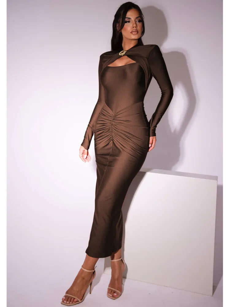 Elegant Long Sleeved Bodycon Dress