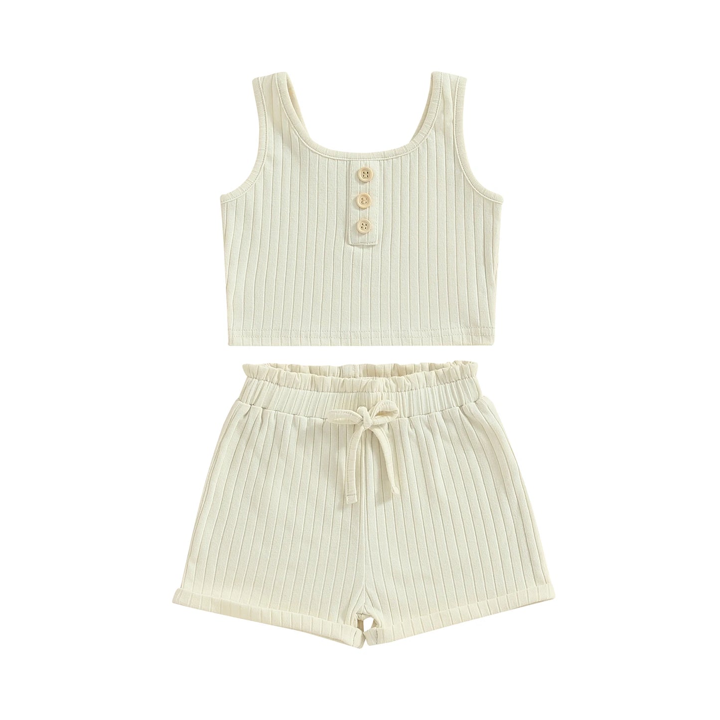 Two Piece Vest And Shorts