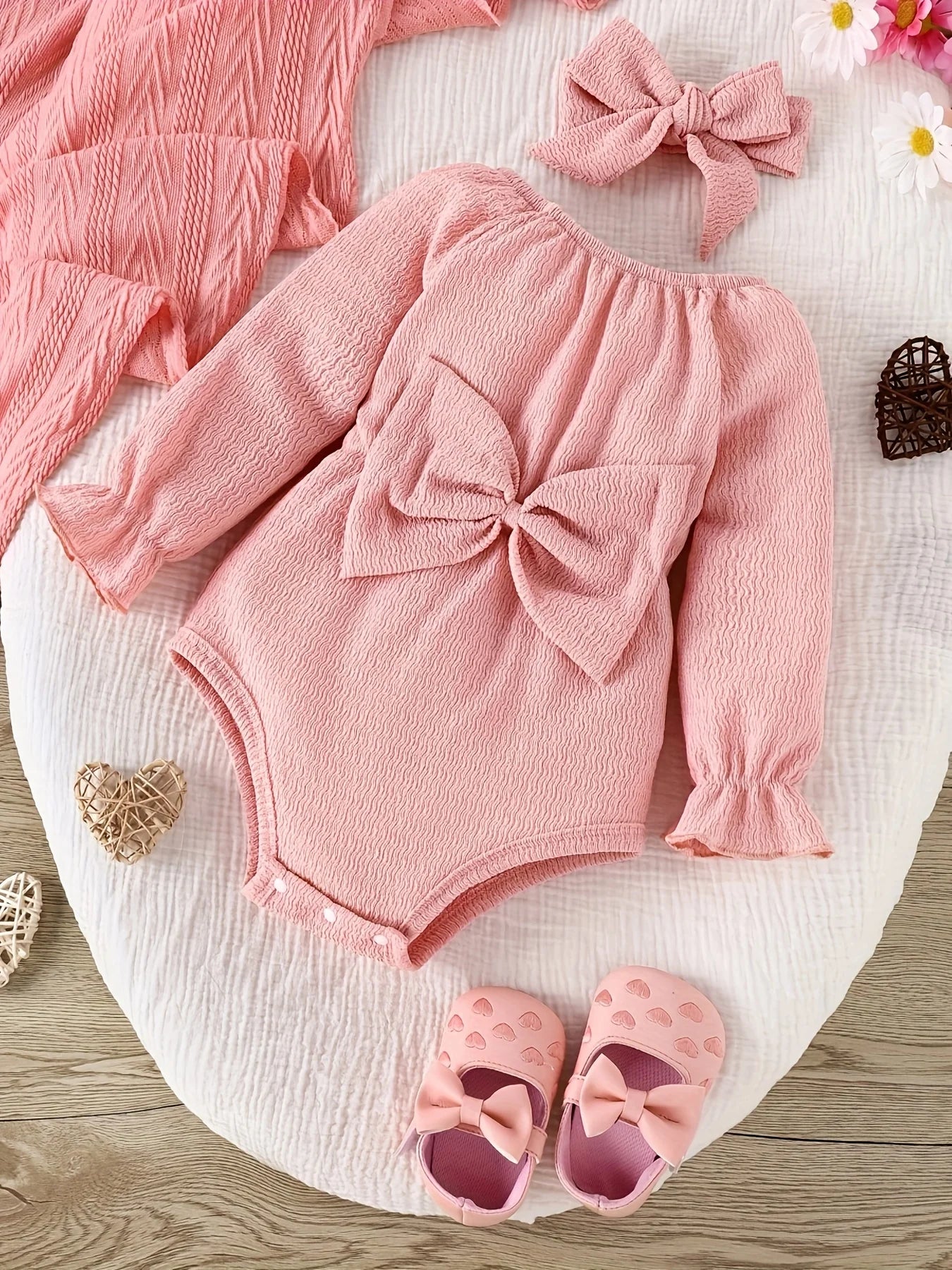 Baby Two Piece Bow Set