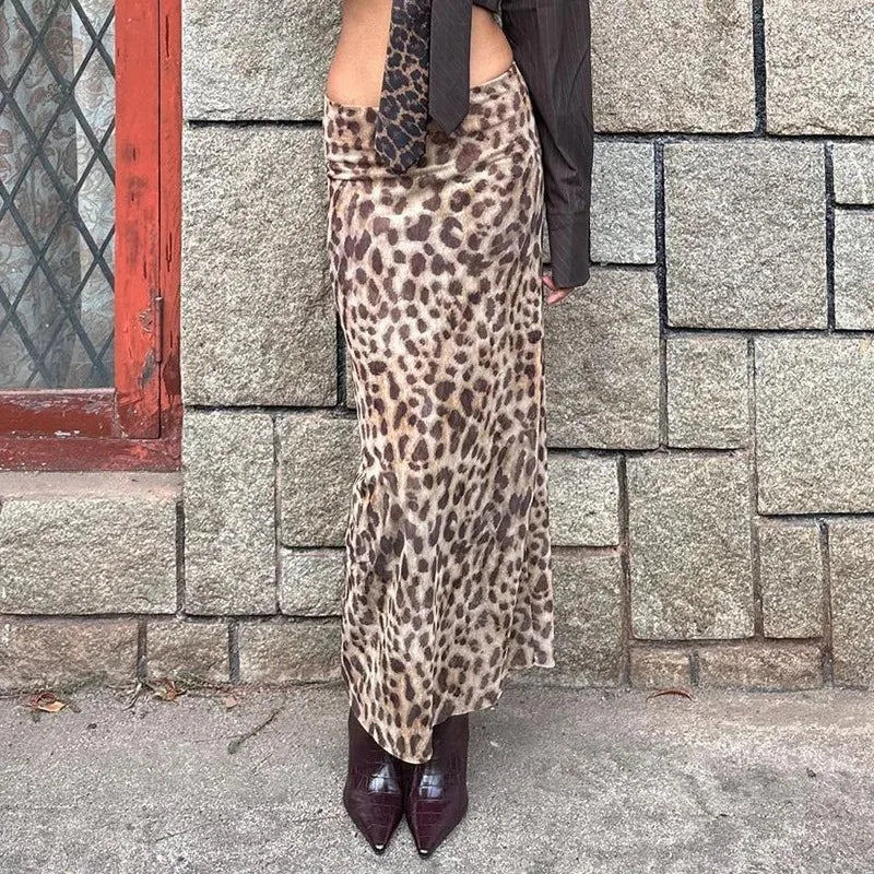 Leopard Skirt And Top Set