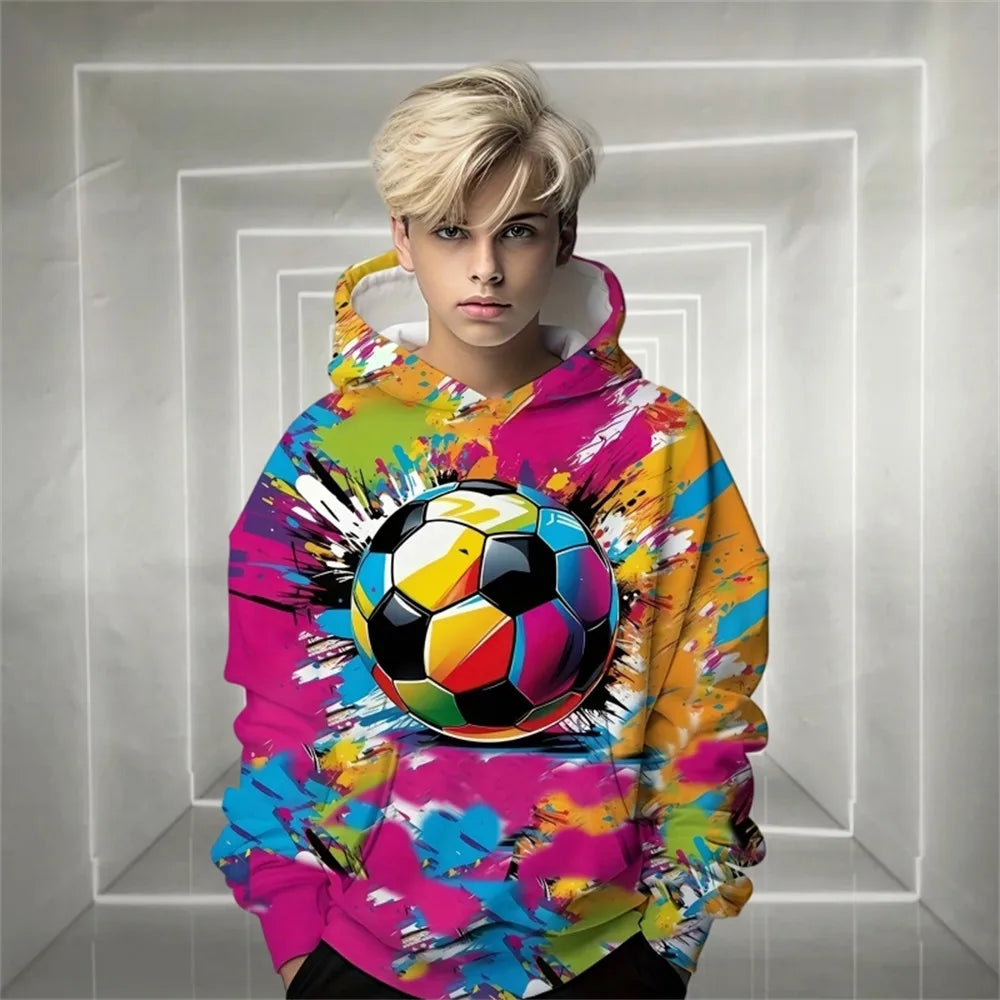 Boys Football Hoodie Sweatshirt