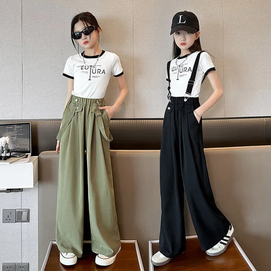 Girls Summer Wide Leg Pants